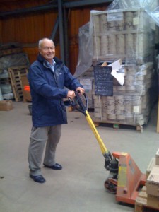 "No hard hat, no hi-vis, no steel toes! What kinda of a shower am I working for??"